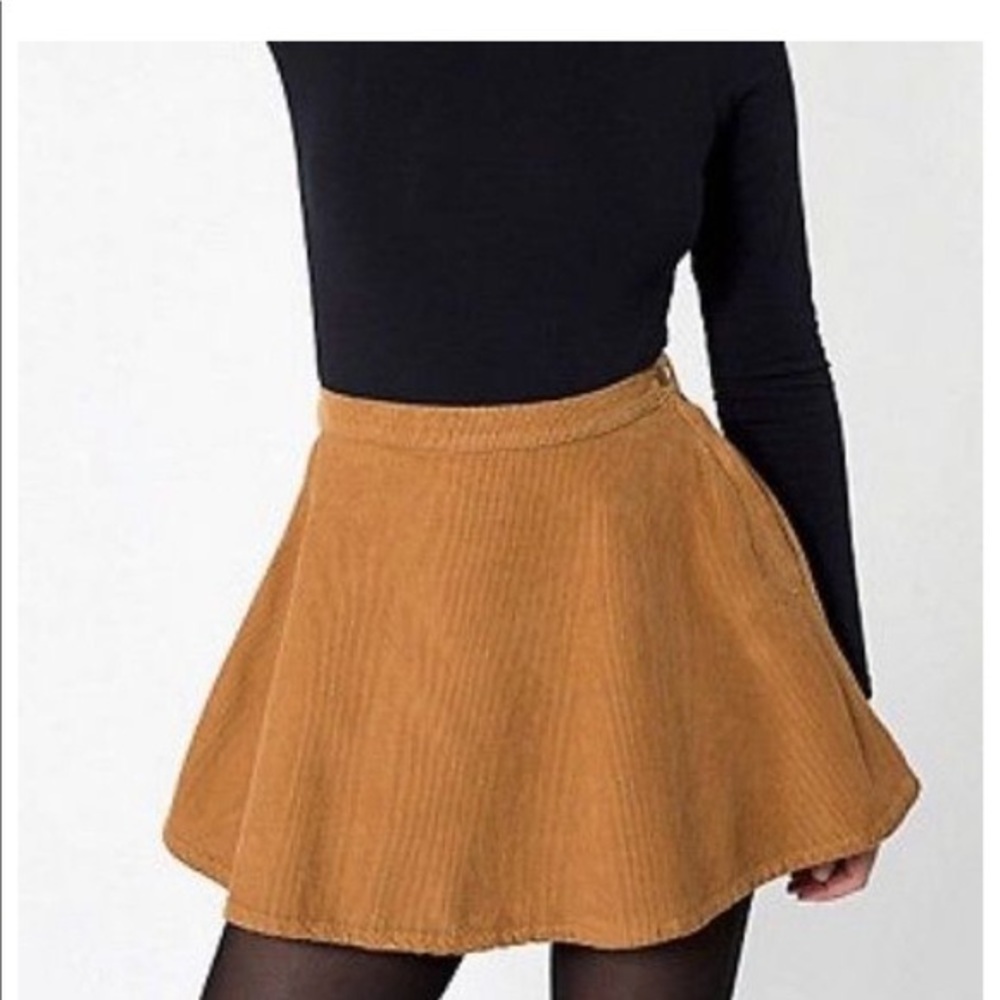 American Apparel corduroy circle skirt - L